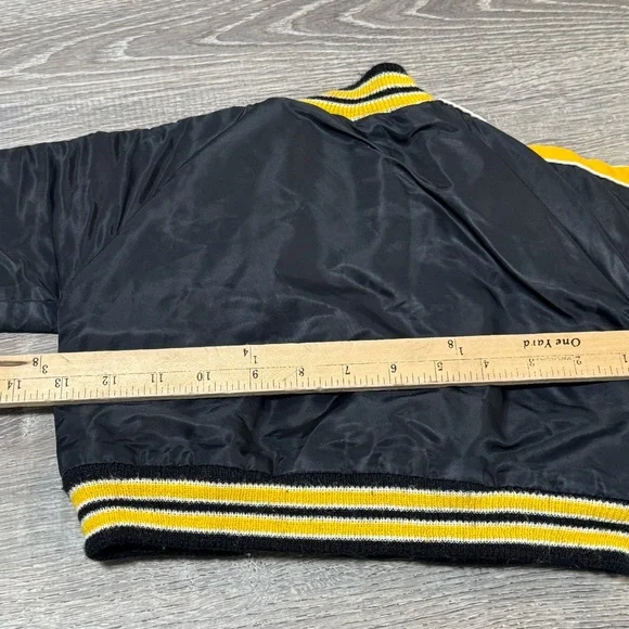 Vintage Steelers Stahl-Urban NFL satin bomber jacket Coat 2T  baby toddler - Picture 9 of 9